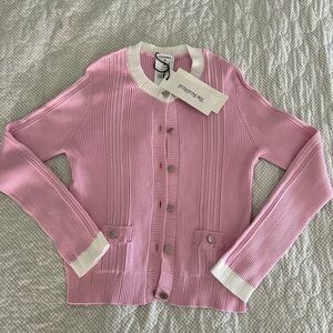 Chanel Pink Cardigan Sweater